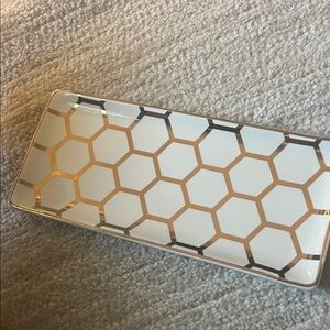 Charming Charlie Elegant White Tray